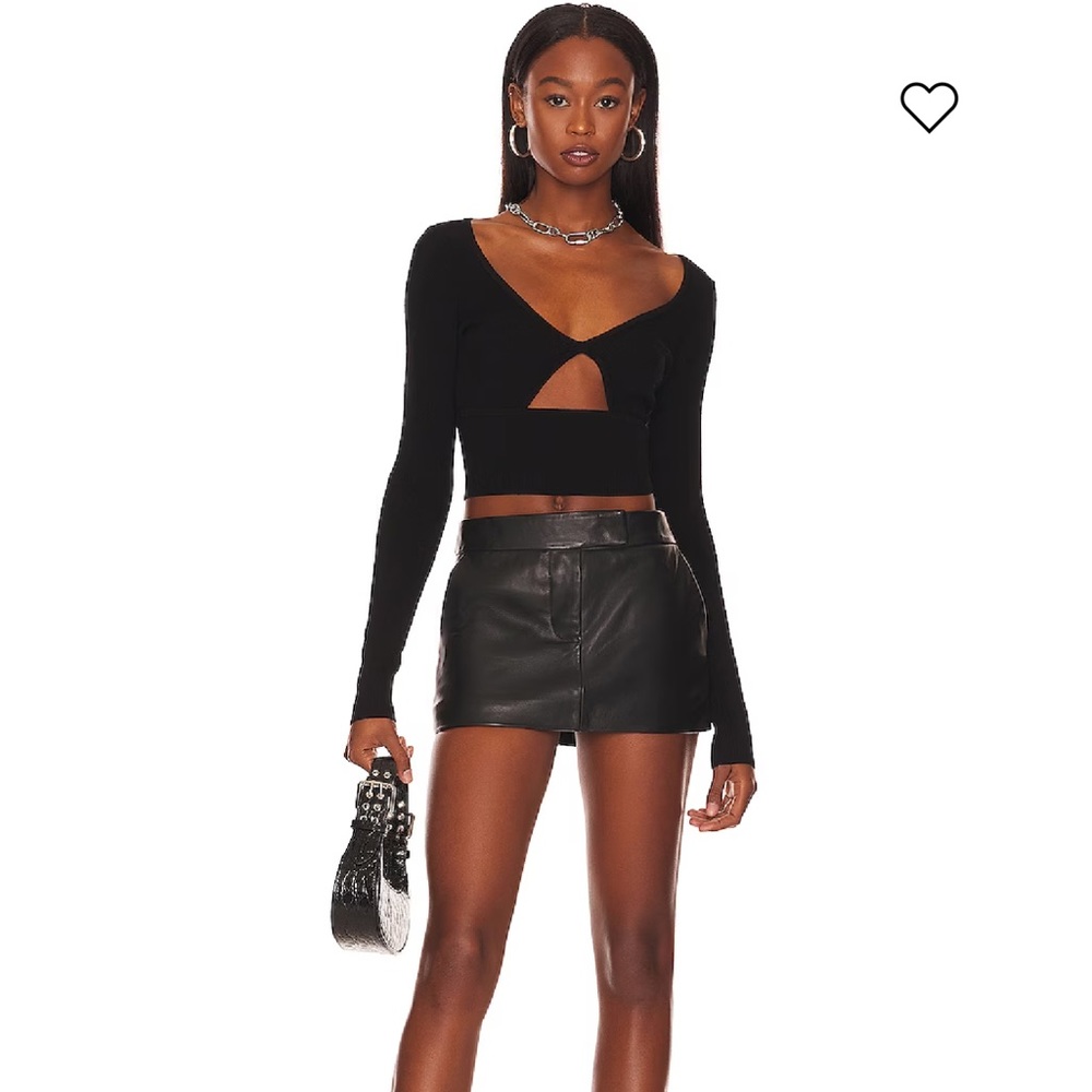 NBD Frida Top in Black, Size: XS